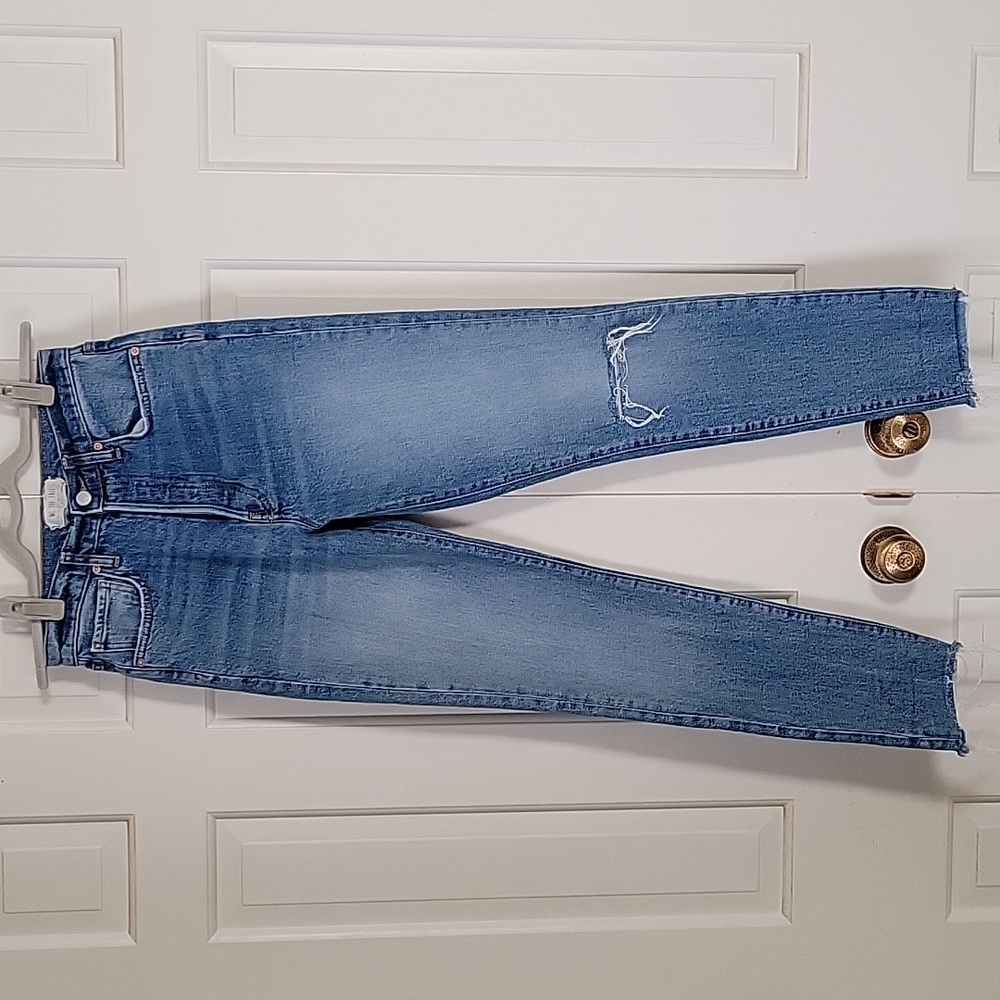 We The Free womens high rise button fly distressed jeans sz 27